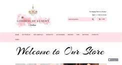 Desktop Screenshot of goddessofluxury.com